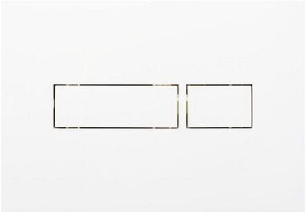 Flair bedieningsplaat dualflush wit