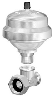 Flamco waterslagdemper inclusief t-stuk, uitwendige buisdiameter 26.9 mm (3/4")