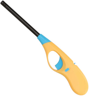 Flame Classics BBQ/keuken aansteker lange steel - licht oranje - 26 cm