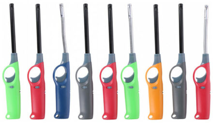 Flame Classics BBQ/keuken aanstekers set 3x stuks multi-color 26 cm