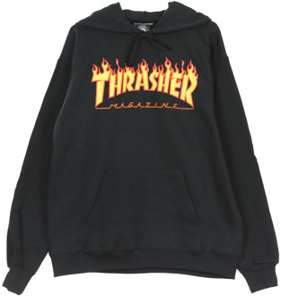 Flame Hoodie Black