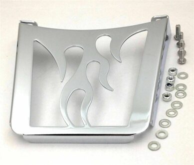 Flame Sissy Bar Bagagerek Voor Harley Sportster 883 Super Lage XL883L Zilver
