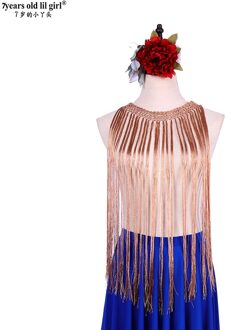 Flamenco Ats Buikdans Hollow Out Drie-Dimensionale Jacquard Perspectief True Sjaal Kruis Twiel CB51