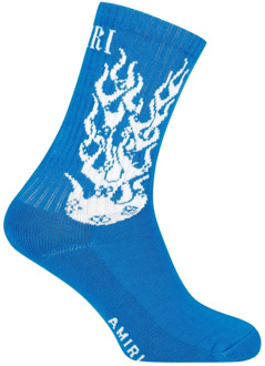 Flames Logo Sokken Amiri , Blue , Heren - M