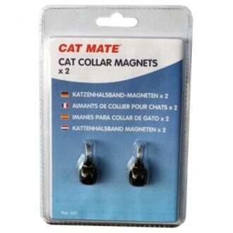 Flamingo Catmate magneethangers voor kattenluik - zwart