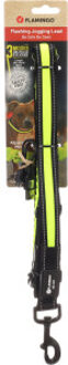 Flamingo Jogginglijn met heupriem Flitzy zwart/geel (105-175 cm / 70-160 cm) Per stuk