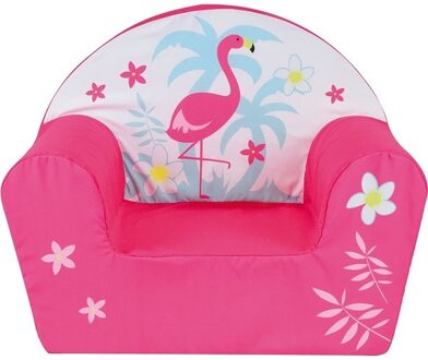 Flamingo kinderstoel/kinderfauteuil voor peuters 33 x 52 x 42 cm Roze