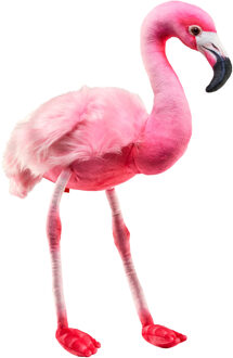 flamingo knuffel - roze - pluche - 40cm -tropische vogel