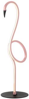 Flamingo LED tafellamp, roze, metaal, 50 cm hoog