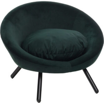 Flamingo Sofa Dolco ligstoel rond voor hond en kat groen Per stuk