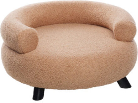 Flamingo Sofa Dudo ligstoel rond voor hond en kat beige Per stuk