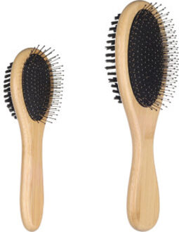 Flamingo Verzorgings- en pinborstel Babu dubbelzijdig universeel voor de hond L