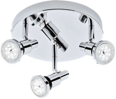 FLAMO Plafondlamp - 3 -lichts - Spots Draai en kantelbaar - GU10 - 4W - IP44