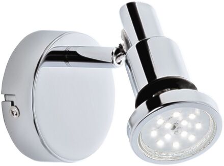 FLAMO Wandlamp - LED - GU10 - 4W - Draaibaar en Kantelbaar - Chroom