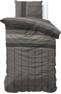 Flanel Kees Dekbedovertrek - Eenpersoons - 140x200/220 + 1 kussensloop 60x70 - Taupe