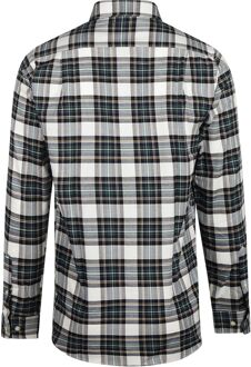 Flanel Overhemd Ruit Zwart Groen - XL