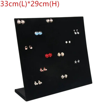 Flanel Sieradendoos Sieraden Display Oorbellen Stud Ketting Hanger Opslag Showcase Rack case Board groen