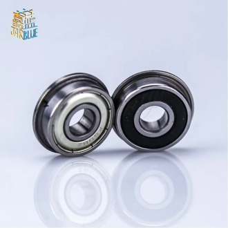 Flange12.7x28.525x7.938mm 10pcs Mini Flanged Balls Bearing High Precision Abec-3 Z2v1 Fr8-2rs 1/2" X 1-1/8" X 5/16" Inch FR8ZZ
