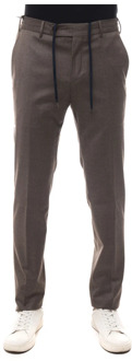 Flannel trousers Pt01 , Brown , Heren - 3Xl,4Xl