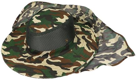 Flap Zon Cap Wandelen Emmer Levert Ademende Unisex Accessoires Apparatuur Uv Bescherming Naturehike Vissen Flap Hoed donker groen