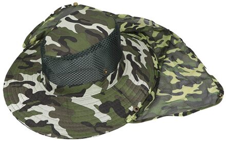Flap Zon Cap Wandelen Emmer Levert Ademende Unisex Accessoires Apparatuur Uv Bescherming Naturehike Vissen Flap Hoed gras groen
