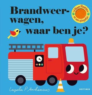 Flapjesboek: Brandweerwagen, waar ben je (karton). 2+