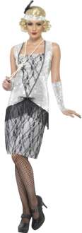 Flapper Costume Silver - Medium (25278M) /Adult Costumes /M