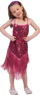 Flapper Disco Jurkje pink Roze