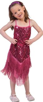 Flapper Disco Jurkje pink Roze