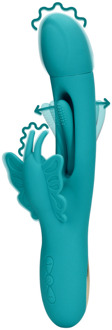 Flapper G-Spot Vlinder Vibrator - Pauwblauw