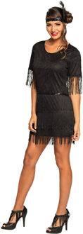 Flapper Jurk Darcy Zwart