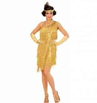 Flapper kostuum goud Goud - Brons