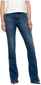 Flare Jeans met Hoge Taille Kocca , Blue , Dames - W28,W27,W30,W29,W31
