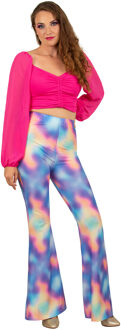 Flared broek Dames Kaleidoscoop Multikleur - Print