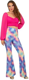 Flared broek Dames Kaleidoscoop Multikleur - Print