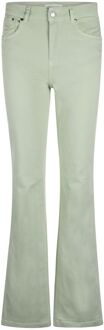 Flared Broek Dames Serge Army Groen - 38,36,42