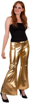Flared Broek Metallic Goud Dames Goud - Brons