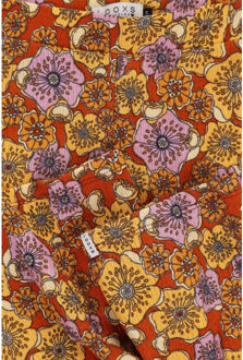 Flared broek retro vibes voor meisjes in de kleur - maat 98 Geel