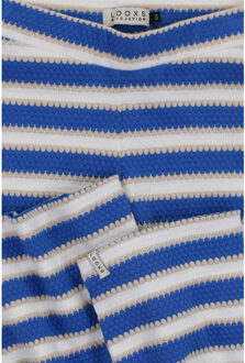 Flared broekje kobalt streep voor meisjes in de kleur Blauw - 134