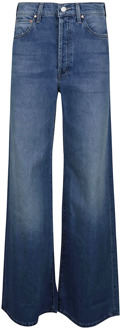 Flared Denim Jeans Mother , Blue , Dames - W26,W28