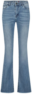 Flared Jeans, Klassieke Stijl Florez , Blue , Dames - W27,W29