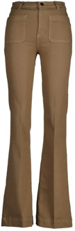Flared Jeans Luella Lichtbruin Co'Couture , Brown , Dames - XS