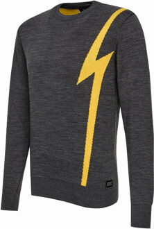 Flash gebreide trui met ronde hals - maat 3XL Donkergrijs