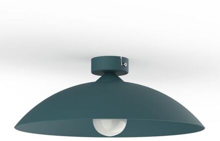 Flash Plafondlamp, 1x E27, Metaal, Mediterraan Blauw, D.40cm