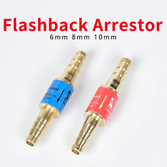 Flashback Arrestor Oxygen Acetylene/Fuel Safety Valve Welding/Cutting Torch 8mm/0.31" or 10mm/0.4" Hose Flame Buster
