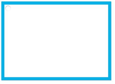 Flashcards a6 blanco blauw à 50 stuks