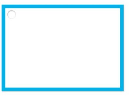 Flashcards a7 blanco blauw à 50 stuks