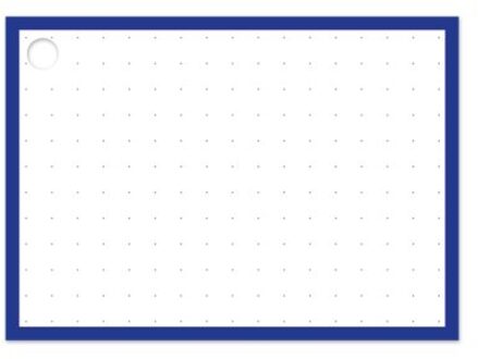 Flashcards a7 dots blauw à 50 stuks