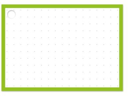 Flashcards a7 dots groen à 50 stuks