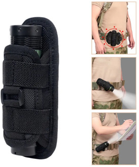 Flashlight Pouch Holster Torch Case Belt Portable Flashlight Cover Rotatable Holder Tactical 360 Degrees For Hunting Lighting